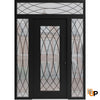 Front Exterior Prehung Aluminum Door | Entry Steel Metal Classic Painted Door |  Iron 1600