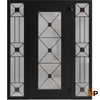 Front Exterior Prehung Aluminum Door | Entry Steel Metal Classic Painted Door | Iron 1655