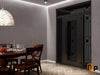 Front Exterior Prehung Aluminum Door | Entry Steel Metal Classic Painted Door | Iron 1655