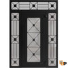 Front Exterior Prehung Aluminum Door | Entry Steel Metal Classic Painted Door | Iron 1655
