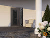 Front Exterior Prehung Aluminum Door | Entry Steel Metal Classic Painted Door | Iron 1655