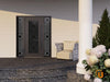 Front Exterior Prehung Aluminum Door | Entry Steel Metal Classic Painted Door | Iron 1655