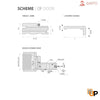Slab Door Panel | Louver 3388 Primed White | Louvered Doors