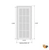 Slab Door Panel | Louver 3388 Primed White | Louvered Doors