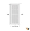 Slab Door Panel | Louver 3388 Primed White | Louvered Doors