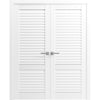Slab Door Panel | Louver 3388 Primed White | Louvered Doors
