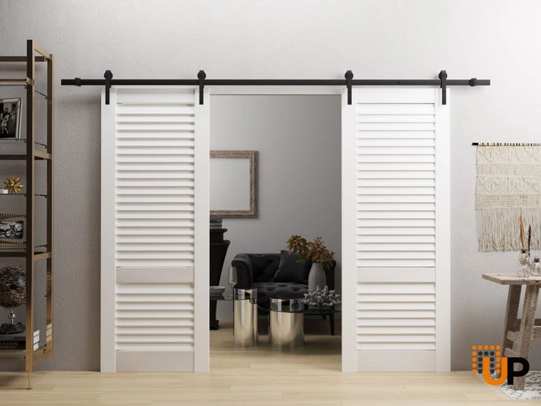 Louvered Interior Barn Doors | Louver 3388 Primed