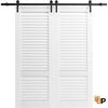 Louvered Interior Barn Doors | Louver 3388 Primed