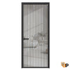 Single Aluminum Glass Swing Modern Aluminum Swing Door with Frosted Glass | Lumo 1802 Black