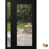 Modern upvc exterior metal-plastic door with clear glass | Manux 8666