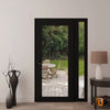 Modern upvc exterior metal-plastic door with clear glass | Manux 8666