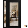 Modern upvc exterior metal-plastic door with clear glass | Manux 8666