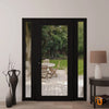 Modern upvc exterior metal-plastic door with clear glass | Manux 8666