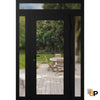 Modern upvc exterior metal-plastic door with clear glass | Manux 8666