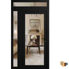Modern upvc exterior metal-plastic door with clear glass | Manux 8666