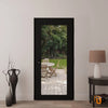 Modern upvc exterior metal-plastic door with clear glass | Manux 8666