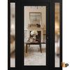 Modern upvc exterior metal-plastic door with clear glass | Manux 8666