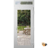 Modern upvc exterior metal-plastic door with clear glass | Manux 8666