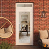 Modern upvc exterior metal-plastic door with clear glass | Manux 8666