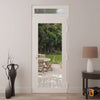 Modern upvc exterior metal-plastic door with clear glass | Manux 8666