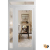 Modern upvc exterior metal-plastic door with clear glass | Manux 8666