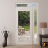 Modern upvc exterior metal-plastic door with clear glass | Manux 8666