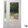 Modern upvc exterior metal-plastic door with clear glass | Manux 8666