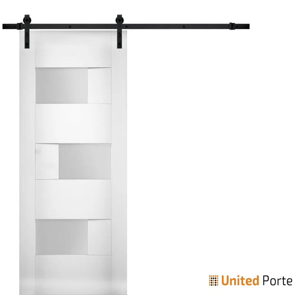 Modern Barn Door with Opaque Glass | Solid Panel Interior Doors | Buy ...