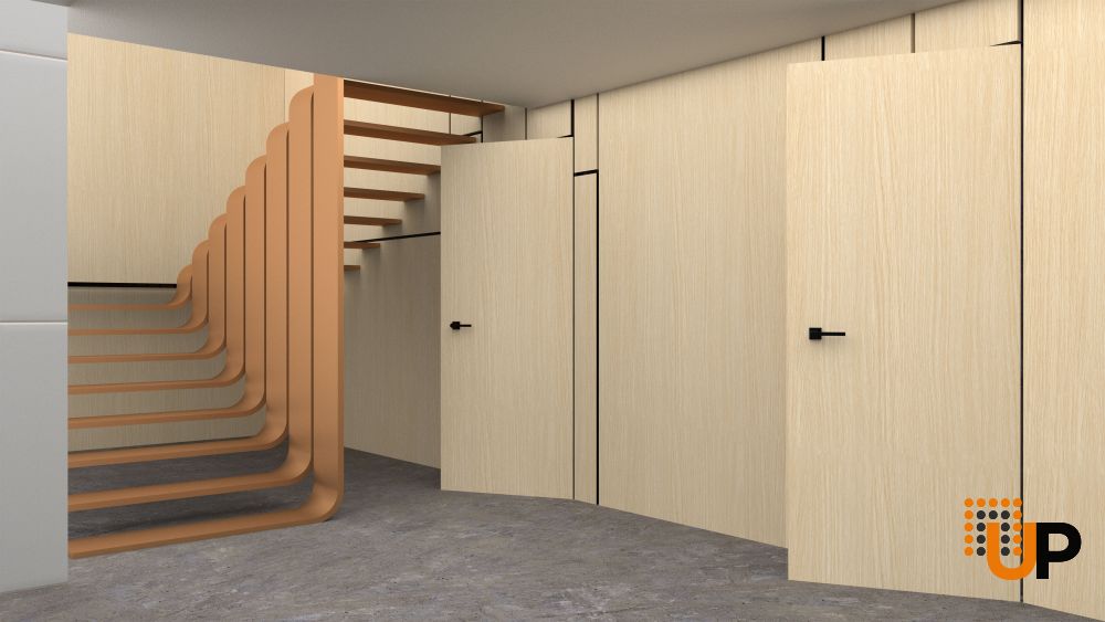 Invisible Solid Hidden Door with Handle | Modern Frameless Doors ...