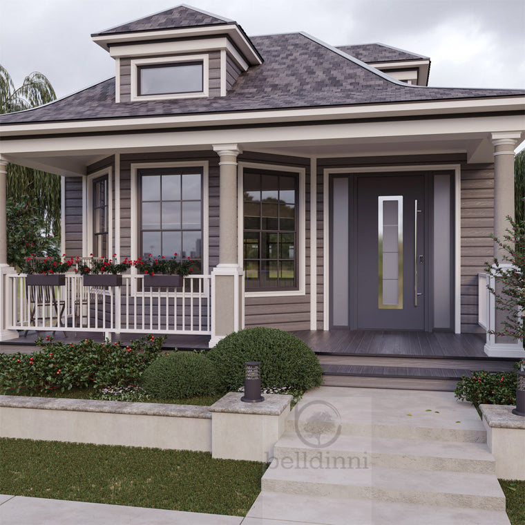 MODERN FRONT STEEL DOOR ARGOS | HARDWARE