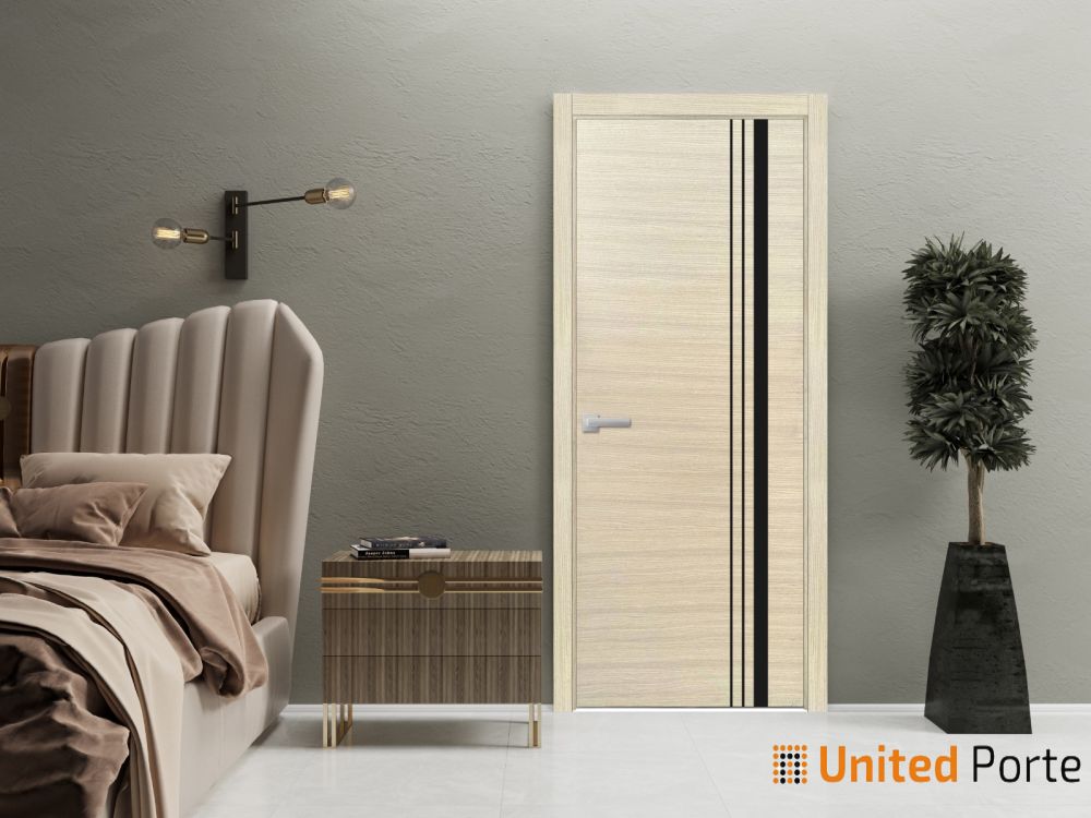 Modern Wood Interior Door with Hardware | Bathroom Bedroom Sturdy Doors | Planum 0017