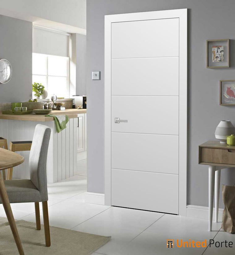 Modern Wood Interior Door with Hardware | Bathroom Bedroom Sturdy Doors| Planum 0770