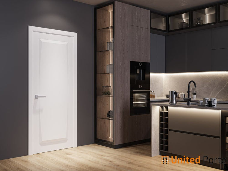 Modern Wood Interior Door with Hardware | Bathroom Bedroom Sturdy Doors | Majestic 9024