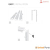 Modern Wood Interior Door with Hardware | Bathroom Bedroom Sturdy Doors | Buy Doors Online