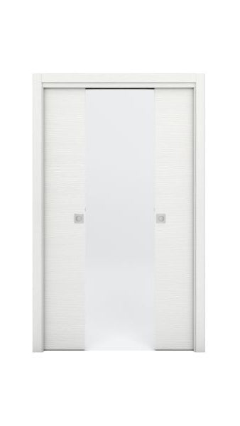 Nova Braga Bianco Matrix Laminated Modern Interior Door | Pocket Door