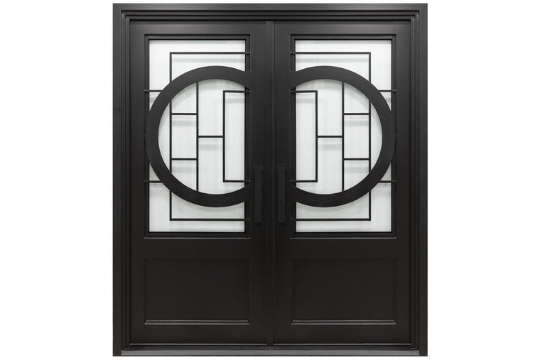 Nova Royal Series Wrought Iron Custom Exterior Door Style 050