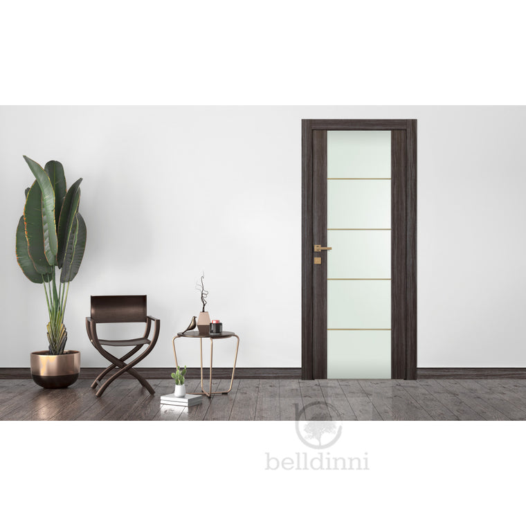 Palladio 202 4H Gold Vetro | Modern Interior Door