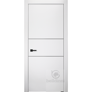 Palladio 2H Black | Modern Interior Door | Bianco Noble | Buy Doors Online