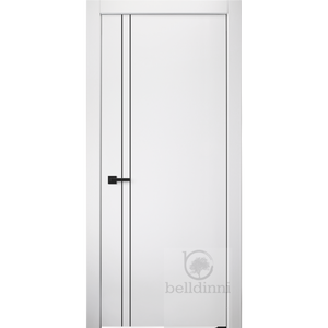 Palladio 2V Black | Modern Interior Door | Bianco Noble | Buy Doors Online