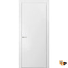 Single solid wood with honeycomb flush interior swing door | Planum 0010 White