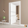 Single solid core pivot interior pivot doors | Planum 0014