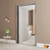 Single solid core pivot interior pivot doors | Planum 0020