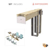 Louvered Sliding Pocket Doors | Louver 3388 Primed