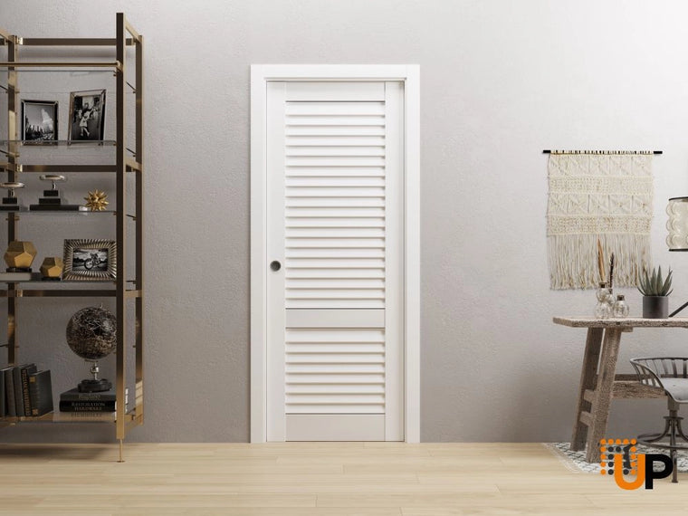 Louvered Sliding Pocket Doors | Louver 3388 Primed