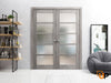 Swing Door with Frosted Opaque Glass | Solid Panel Interior Doors | Quadro 4002
