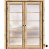 Sliding French Pocket Door with Frosted Opaque Glass | Solid Panel Interior Doors | Quadro 4002