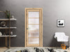 Sliding French Pocket Door with Frosted Opaque Glass | Solid Panel Interior Doors | Quadro 4002