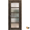 Swing Door with Frosted Opaque Glass | Solid Panel Interior Doors | Quadro 4002