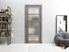 Swing Door with Frosted Opaque Glass | Solid Panel Interior Doors | Quadro 4002