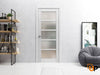 Swing Door with Frosted Opaque Glass | Solid Panel Interior Doors | Quadro 4002